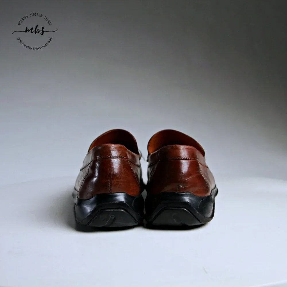 Cole Haan Air Dempsey Leather Loafers Brown Men 9.5‎